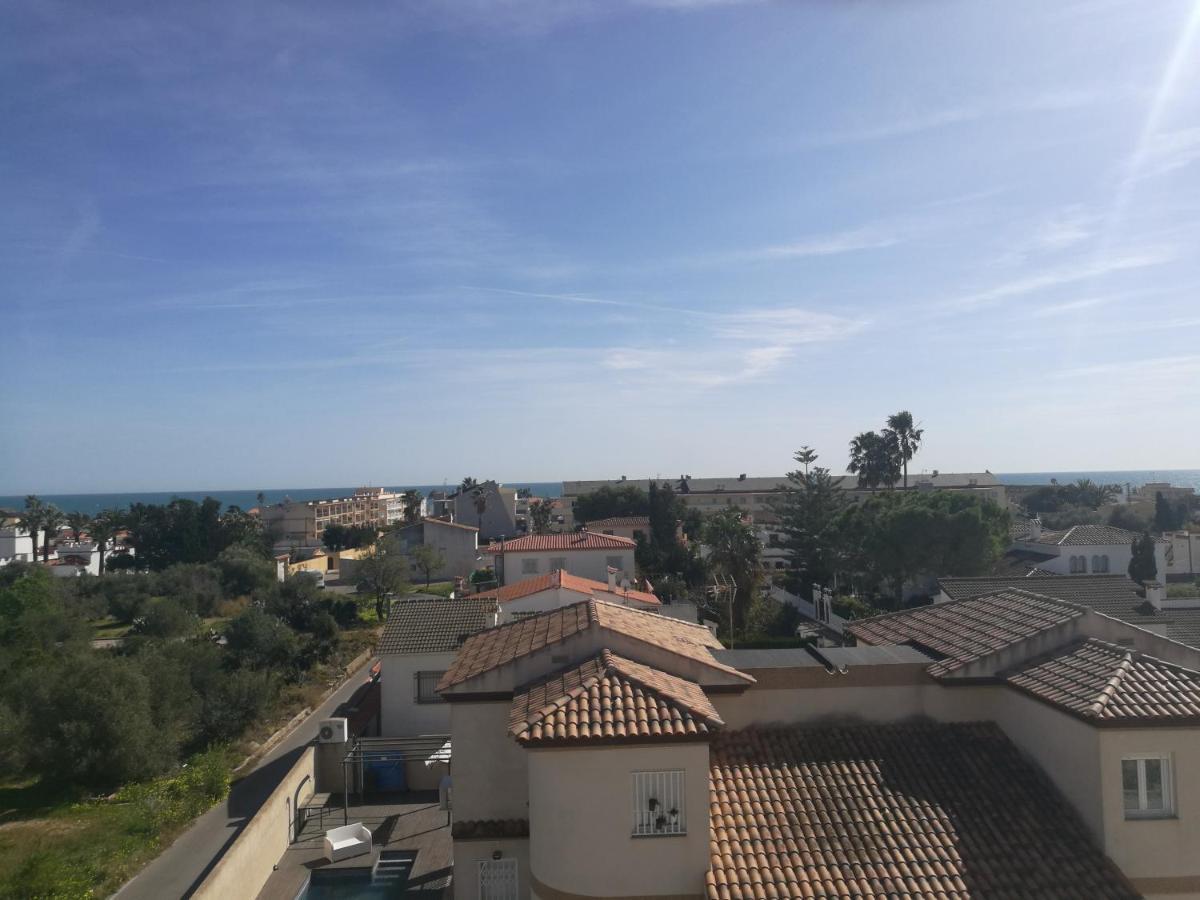 Apartamento Con Piscina Y Terraza Con Vista Al Mar Vinarós Kültér fotó