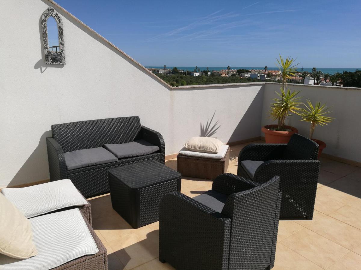 Apartamento Con Piscina Y Terraza Con Vista Al Mar Vinarós Kültér fotó